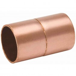Copper Fittings Coupling with Stop CxC