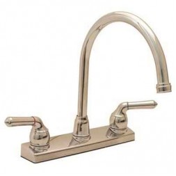 Proplus 2-Handle Standard Kitchen Faucet in Chrome