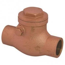 1/2 in. C x C Lead Free Swing Check Valve with Brass Body