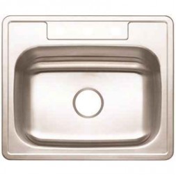 Drop-In Stainless Steel Kitchen Sink  Single Bowl 