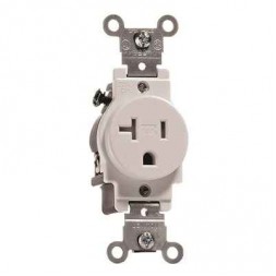 Commercial Grade Single Receptacle Double Pole 20Amp