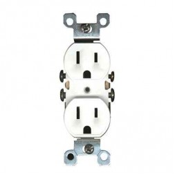Residential Grade Duplex Receptacle Double Pole 15Amps