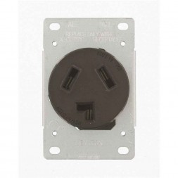 Flush Mount Dryer 3-wire Receptacle
